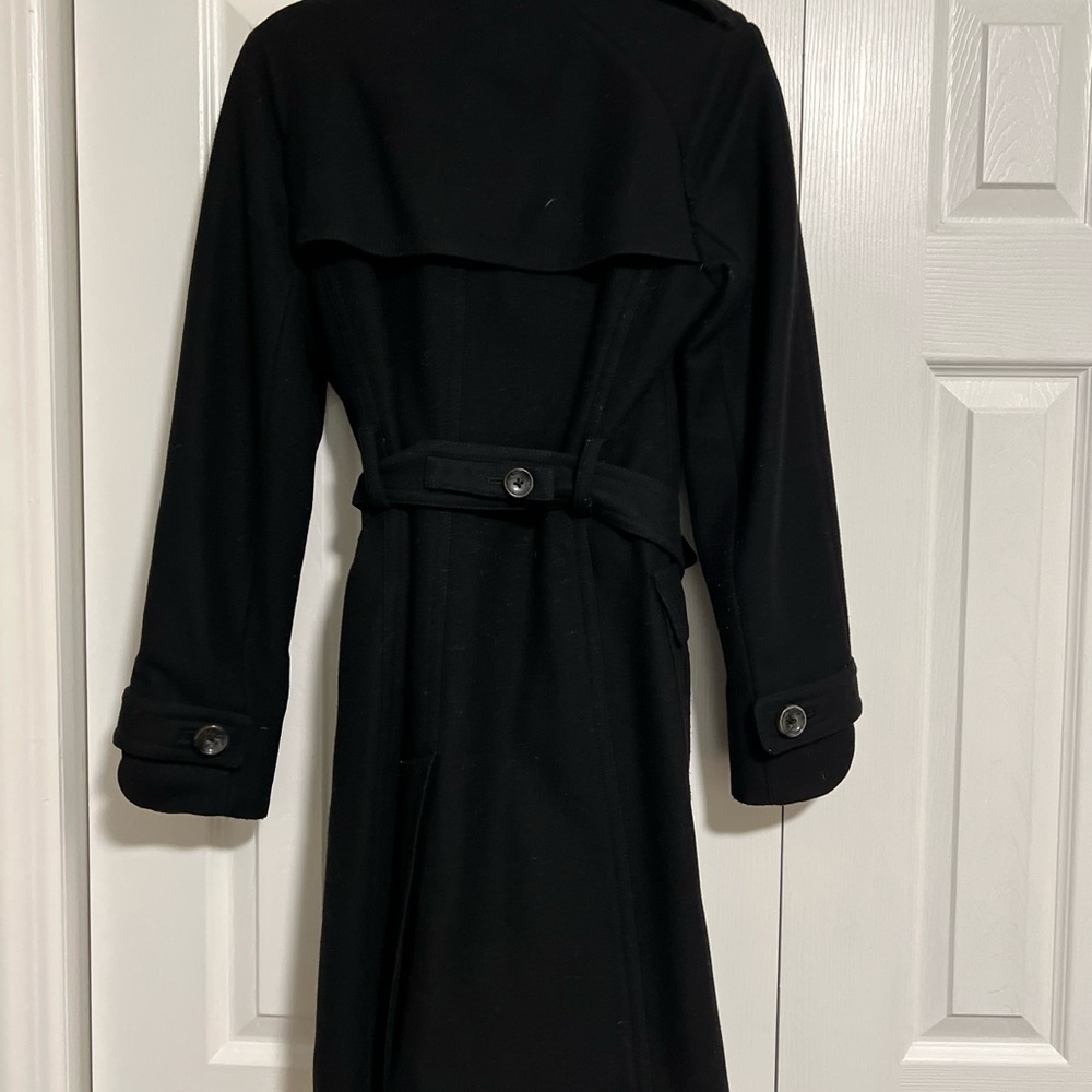 Black belted Banana Republic pea coat
